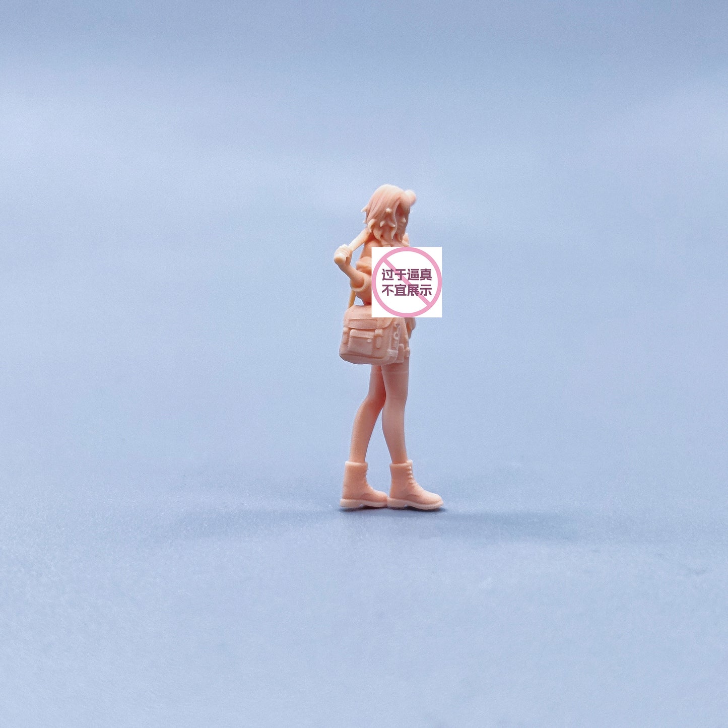 1/64 1/43 Figurines Scale Model Resin The Girl with A Bag and A Stick Uncolored Miniatures Diorama Hand-painted W432