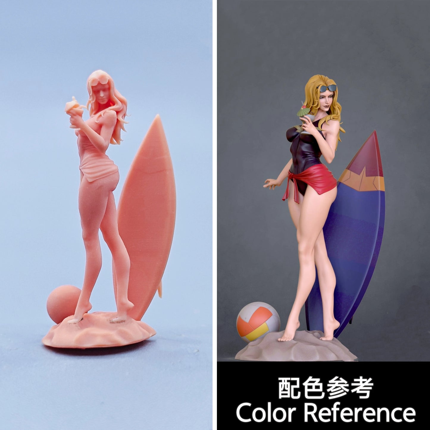 1/64 1/43 Figurines Scale Model Resin Beach Girl Drinking Juice Uncolored Miniatures Diorama Hand-painted D835 D836