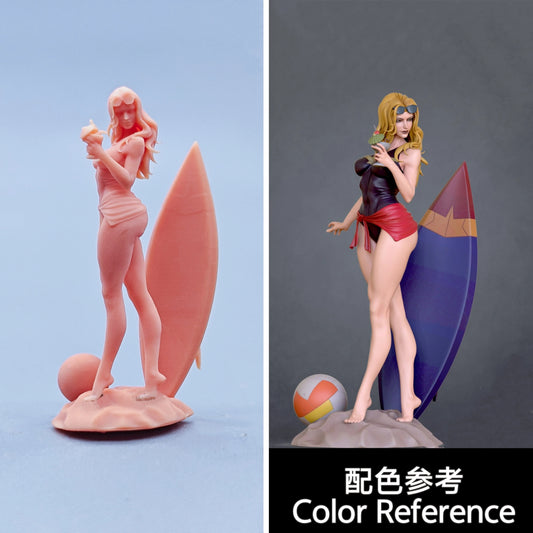 1/64 1/43 Figurines Scale Model Resin Beach Girl Drinking Juice Uncolored Miniatures Diorama Hand-painted D835 D836