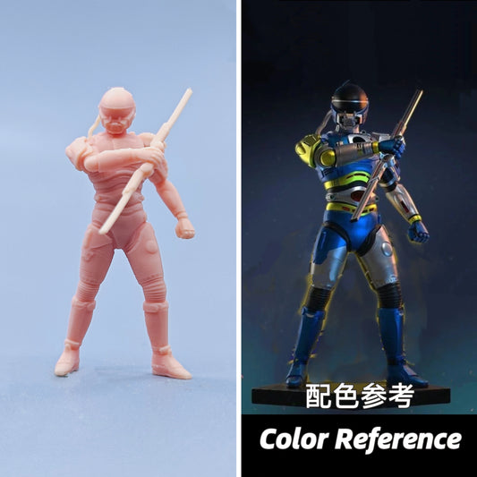 1/64 1/43 Figurines Scale Model Resin Special Rescue Command Blue Warrior Uncolored Miniatures Diorama Hand-painted D603