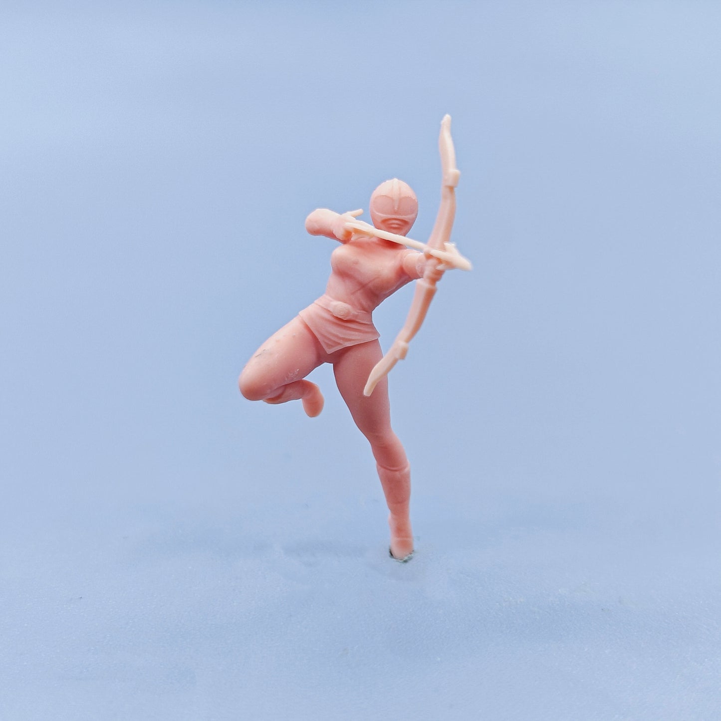 1/64 1/43 Figurines Scale Model Resin Pink Warrior Pulls Bow and Shoots Arrows Uncolored Miniatures Diorama Hand-painted D605