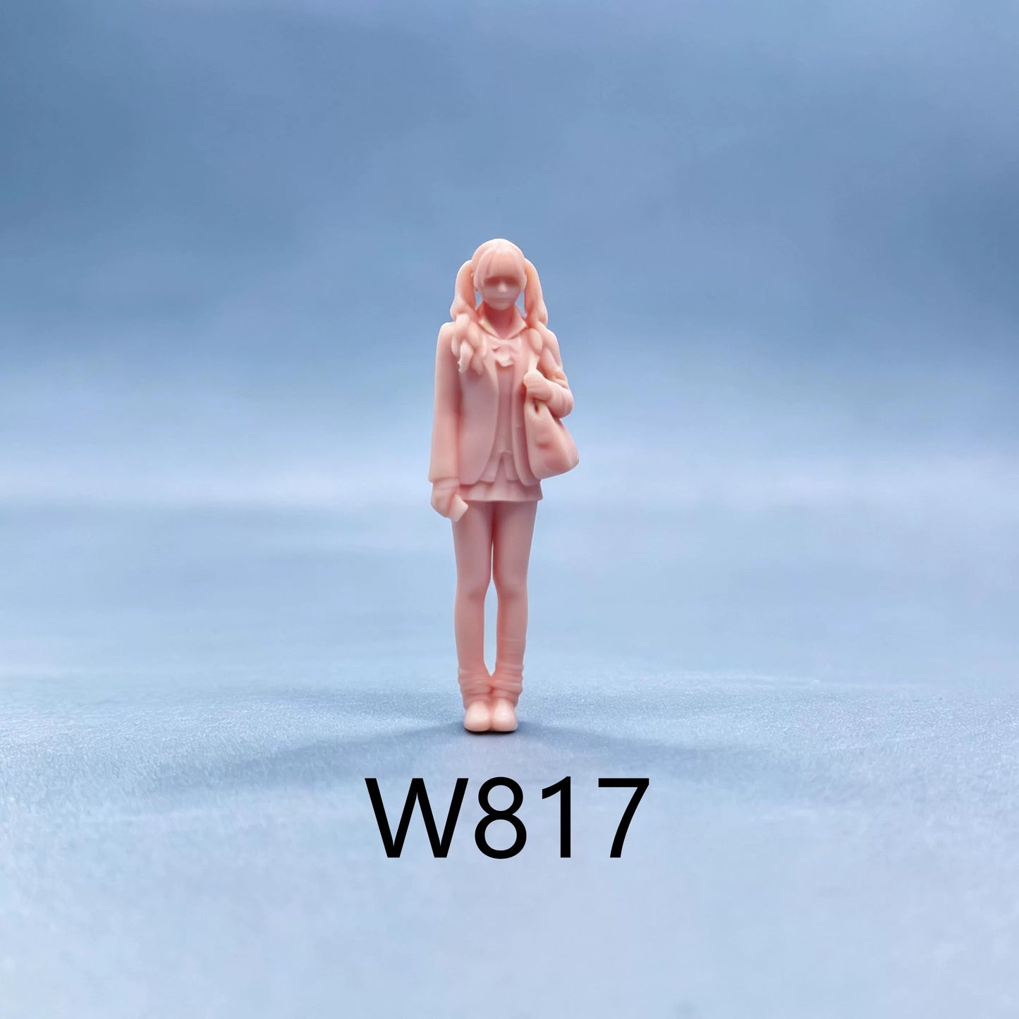 1/64 1/43 Figurines Scale Model Resin Cute JK Trendy Girl Uncolored Miniatures Diorama Hand-painted W815 W818