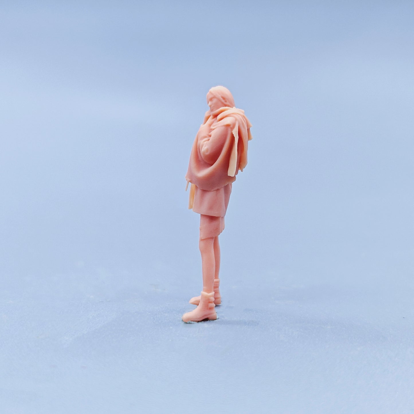 1/64 1/43 Figurines Scale Model Resin Warm Hand Scarf for Women Uncolored Miniatures Diorama Hand-painted D436