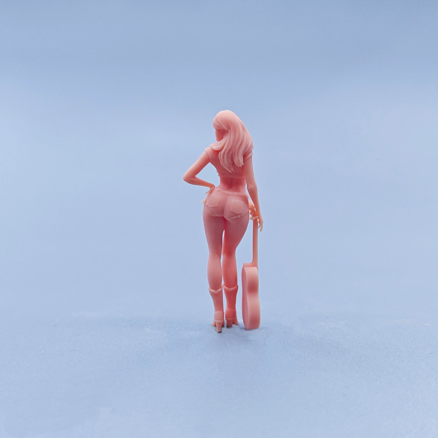 1/64 1/43 Figurines Scale Model Resin Guitar Girl Uncolored Miniatures Diorama Hand-painted D823 D824