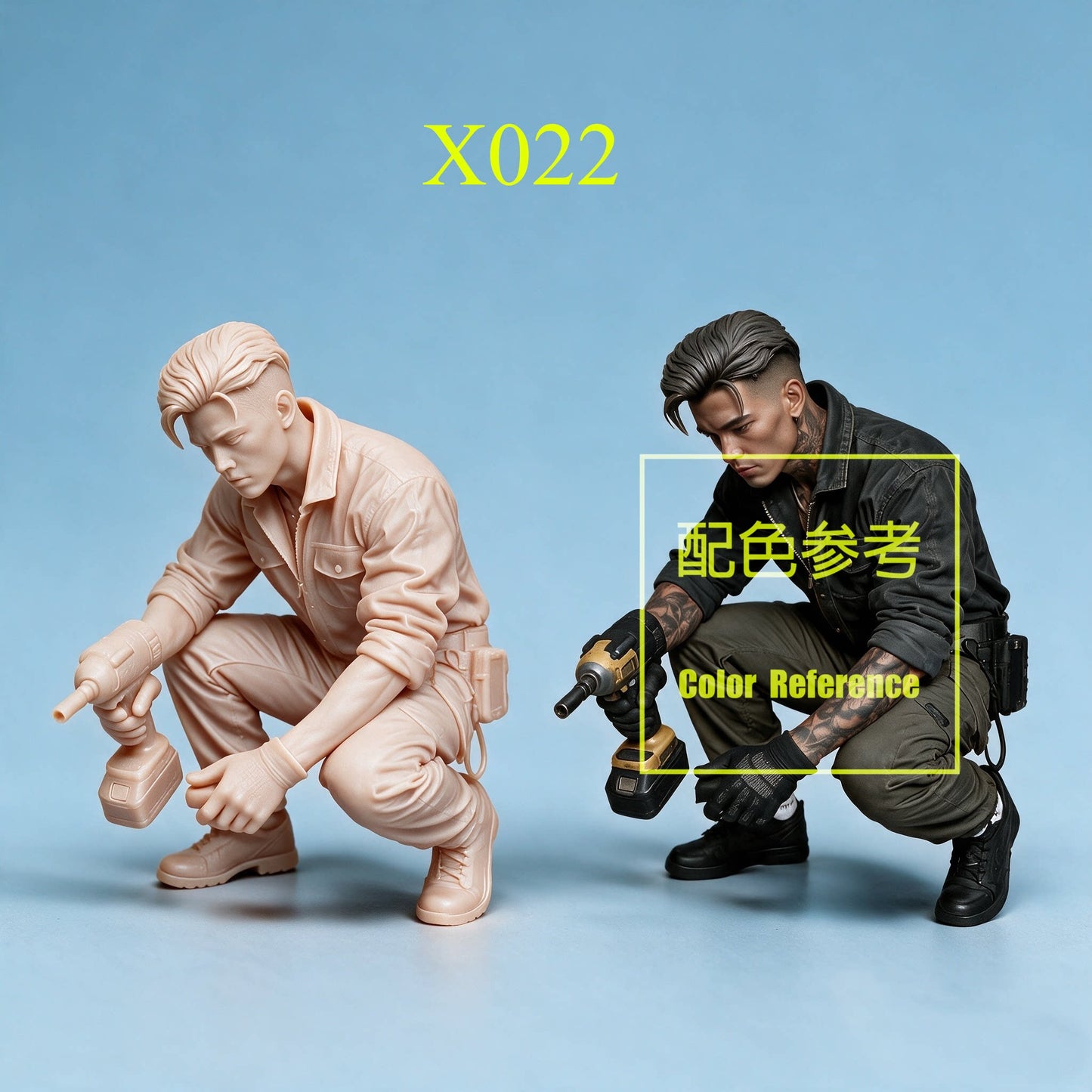 1/64 1/43 Figurines Scale Model Resin Handsome Garage Staff Uncolored Miniatures Diorama Hand-painted X016 X026