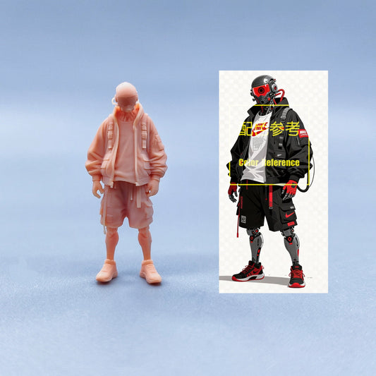 1/64 1/43 Figurines Scale Model Resin Cyberpunk Robots Uncolored Miniatures Diorama Hand-painted W525