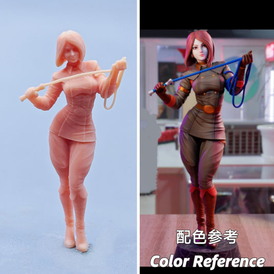 1/64 1/43 Figurines Scale Model Resin Street Fighter Whip Uncolored Miniatures Diorama Hand-painted D410 D411