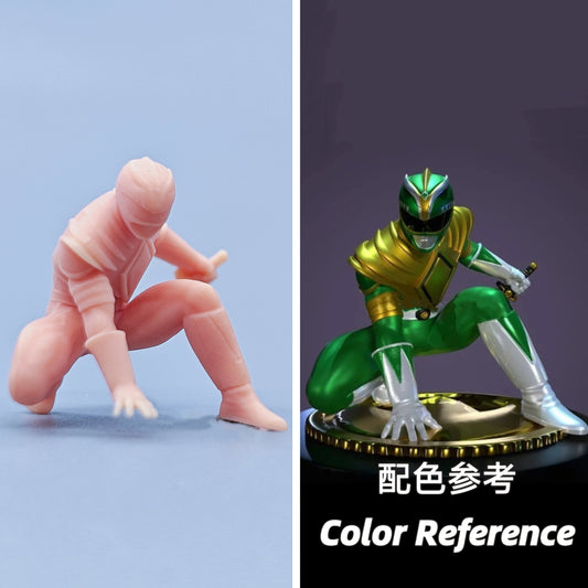 1/64 1/43 Figurines Scale Model Resin Five Star Team Green Warriors Uncolored Miniatures Diorama Hand-painted D521
