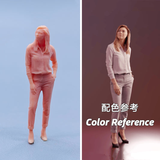 1/64 1/43 Figurines Scale Model Resin White Collar with One Hand in A Pocket Uncolored Miniatures Diorama Hand-painted D422