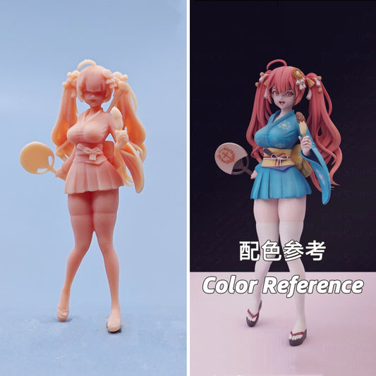 1/64 1/43 Figurines Scale Model Resin Kimono Honolulu Uncolored Miniatures Diorama Hand-painted D613