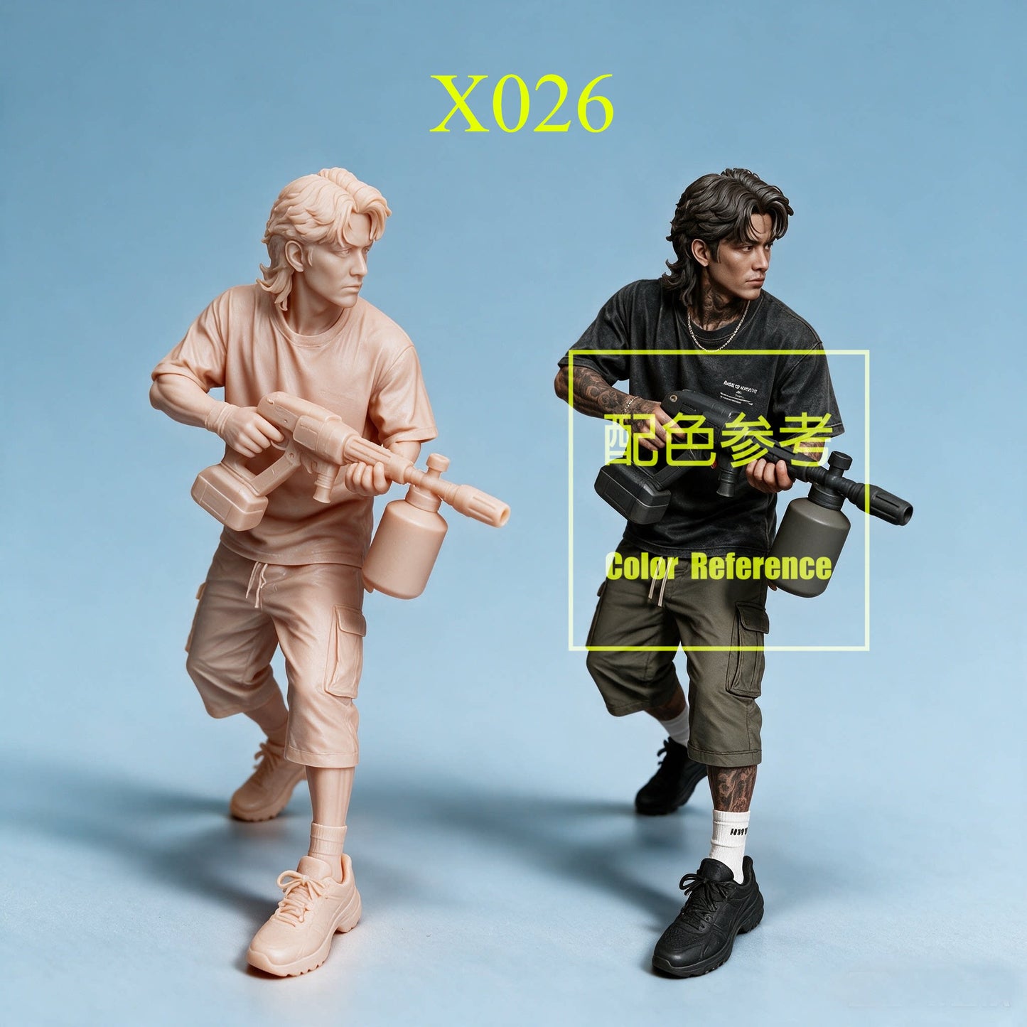 1/64 1/43 Figurines Scale Model Resin Handsome Garage Staff Uncolored Miniatures Diorama Hand-painted X016 X026