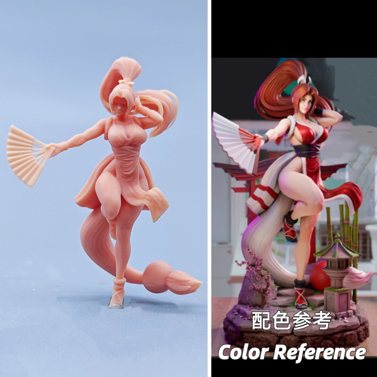 1/64 1/43 Figurines Scale Model Resin Boxing Champion Mai Shiranui Uncolored Miniatures Diorama Hand-painted D320 D321