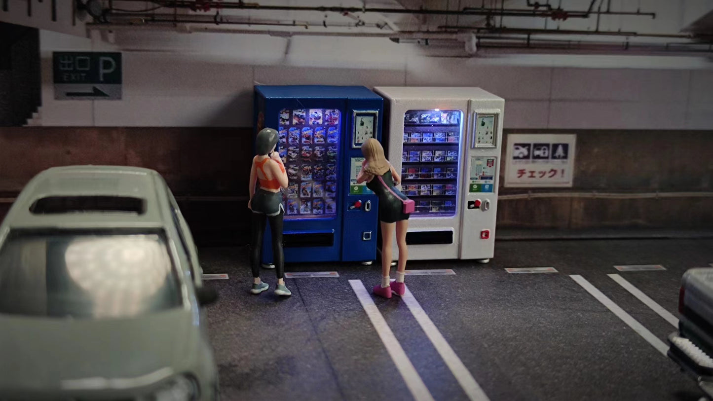WX-MADE 1/64 Scale Figurines Model Vending Machine Collection Miniature Hand-painted