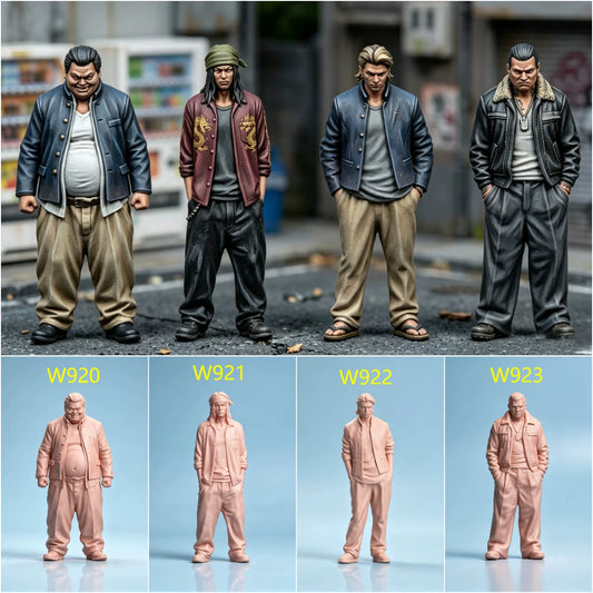 1/64 1/43 Figurines Scale Model Resin Passionate University 03 Uncolored Miniatures Diorama Hand-painted W920 W923