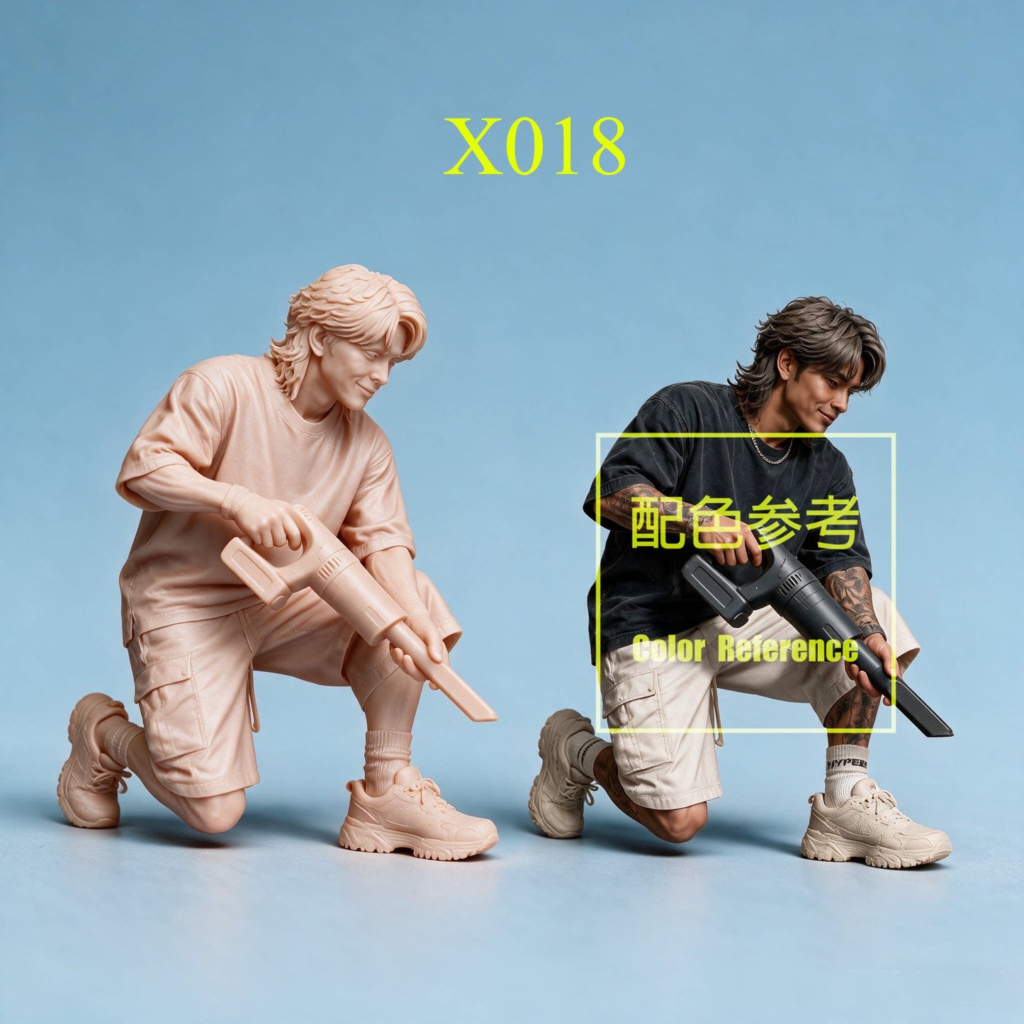1/64 1/43 Figurines Scale Model Resin Handsome Garage Staff Uncolored Miniatures Diorama Hand-painted X016 X026