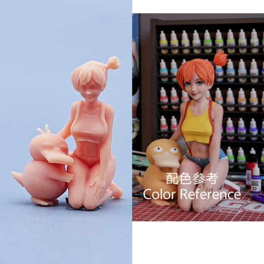 1/64 1/43 Figurines Scale Model Resin Baokemeng Misty Uncolored Miniatures Diorama Hand-painted C426