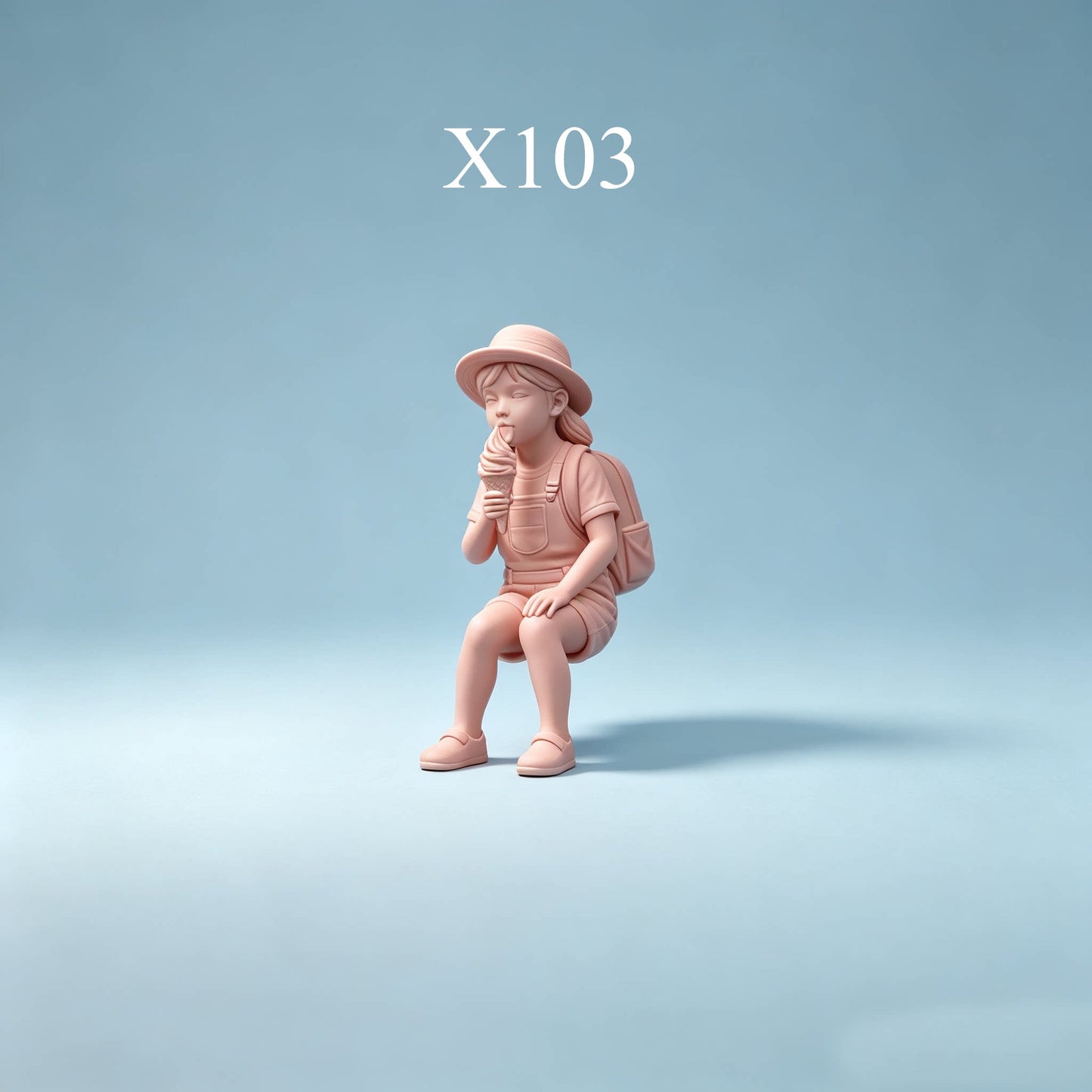 1/64 1/43 Figurines Scale Model Resin Summer Vacation, Children Uncolored Miniatures Diorama Hand-painted X031 X104