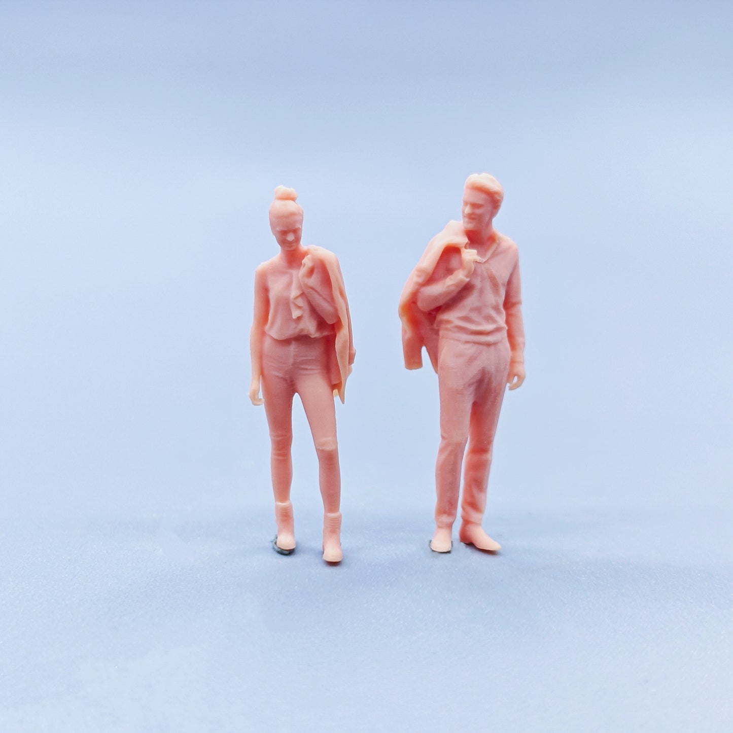 1/64 1/43 Figurines Scale Model Resin Clothing Shawl for Men and Women Uncolored Miniatures Diorama Hand-painted D306 D307