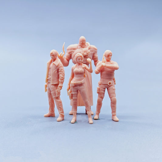 1/64 1/43 Figurines Scale Model Resin Biohazard Uncolored Miniatures Diorama Hand-painted C912 C915