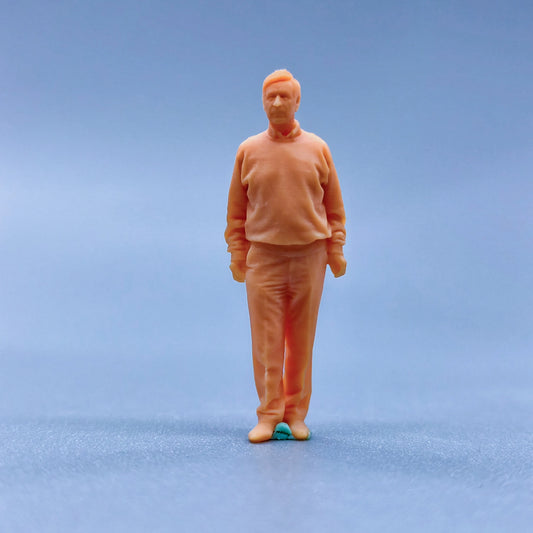 1/64 1/43 Figurines Scale Model Resin Long Sleeved and Long Pants Uncle Uncolored Miniatures Diorama Hand-painted L228