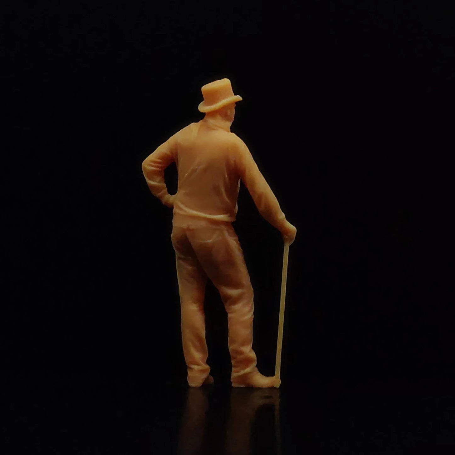 1/64 1/43 Scale Model Resin A Gentleman with A Walking Stick and A HatUncolored Miniature Diorama Hand-painted T505