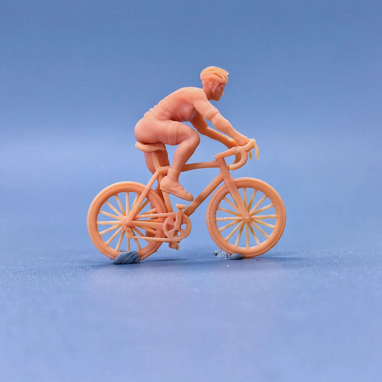 1/64 1/43 Scale Model Resin Cyclist Bike Uncolored Miniature Diorama Hand-painted  S935 S936