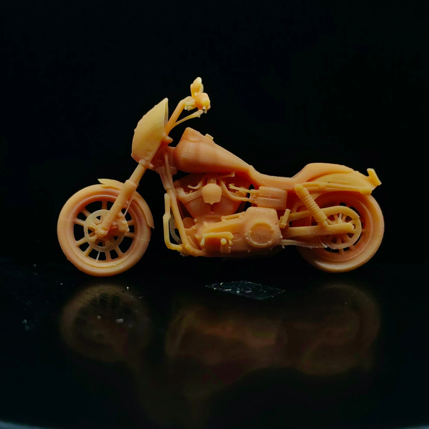 1/64 1/43 Scale Model Resin Haredena Street Fighter Motorcycle Male Rider Uncolored Miniature Diorama Hand-painted T313