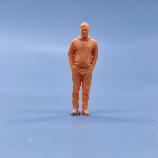 1/64 1/43 Figurines Scale Model Resin Man with Hands In Pockets Uncolored Miniatures Diorama Hand-painted L126