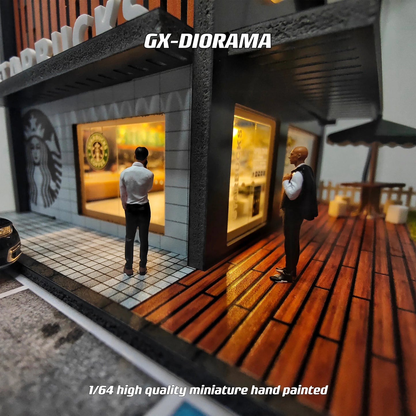 GX-DIORAMA Diorama 1/64 Scale Figurines Model Business Oriented Male Duo Collection Miniature Hand-painted