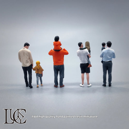 Lucky Studio Diorama 1/64 Scale Figurines Model The Parent-child Series Is Sweet and Warm Collection Miniature Hand-painted