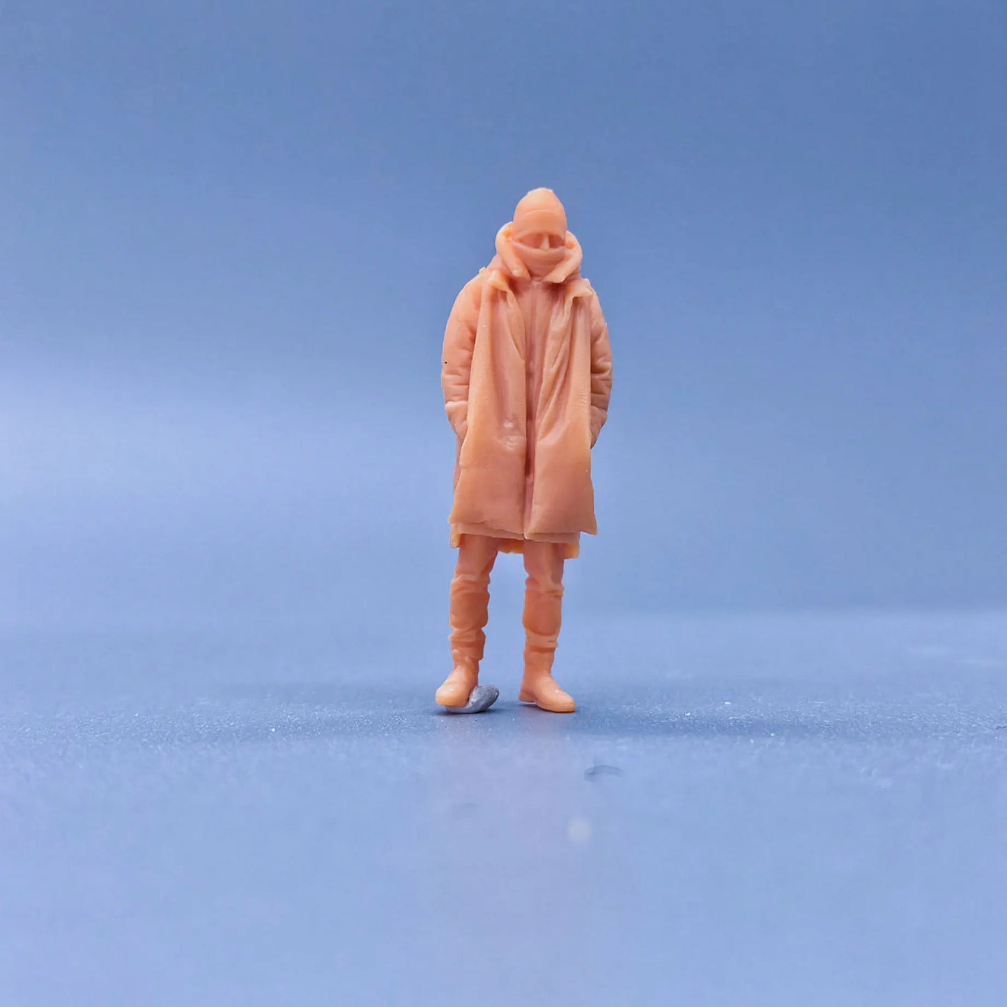 1/64 1/43 Scale Model Resin Winter Coat, Hat, ScarfUncolored Miniature Diorama Hand-painted S122