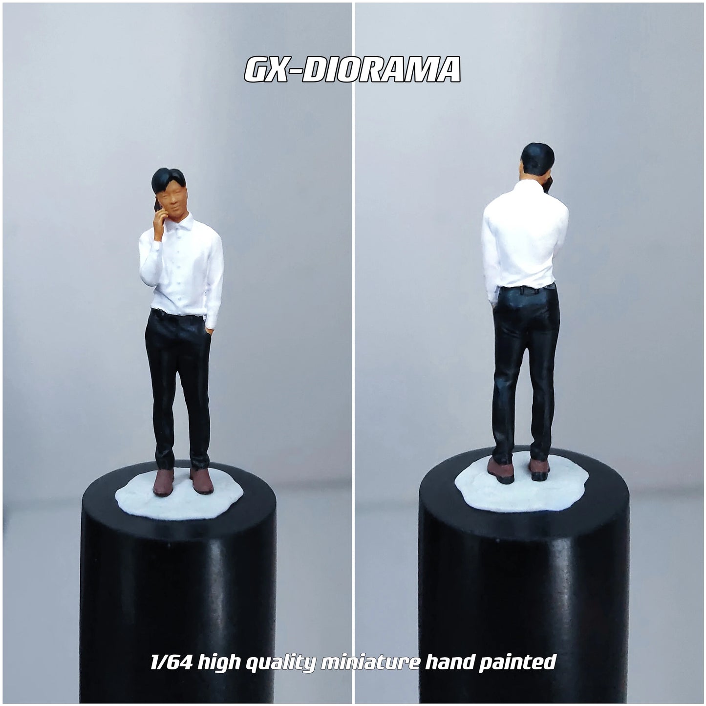 GX-DIORAMA Diorama 1/64 Scale Figurines Model Business Oriented Male Duo Collection Miniature Hand-painted