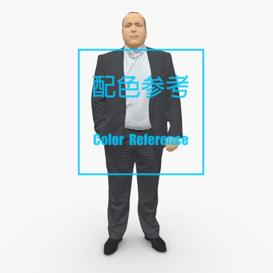 1/64 1/43 Figurines Scale Model Resin Wearing A Suit with One Hand In A Pocket Uncolored Miniatures Diorama Hand-painted L132