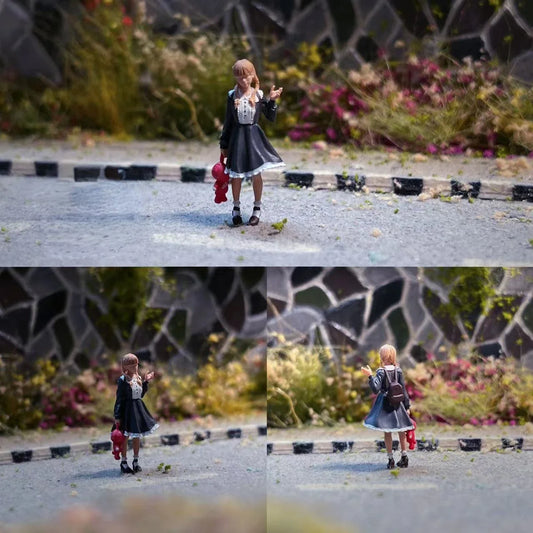 LP.Mini World Diorama 1/64 Scale Figurines Model Loli Collection Miniature Hand-painted