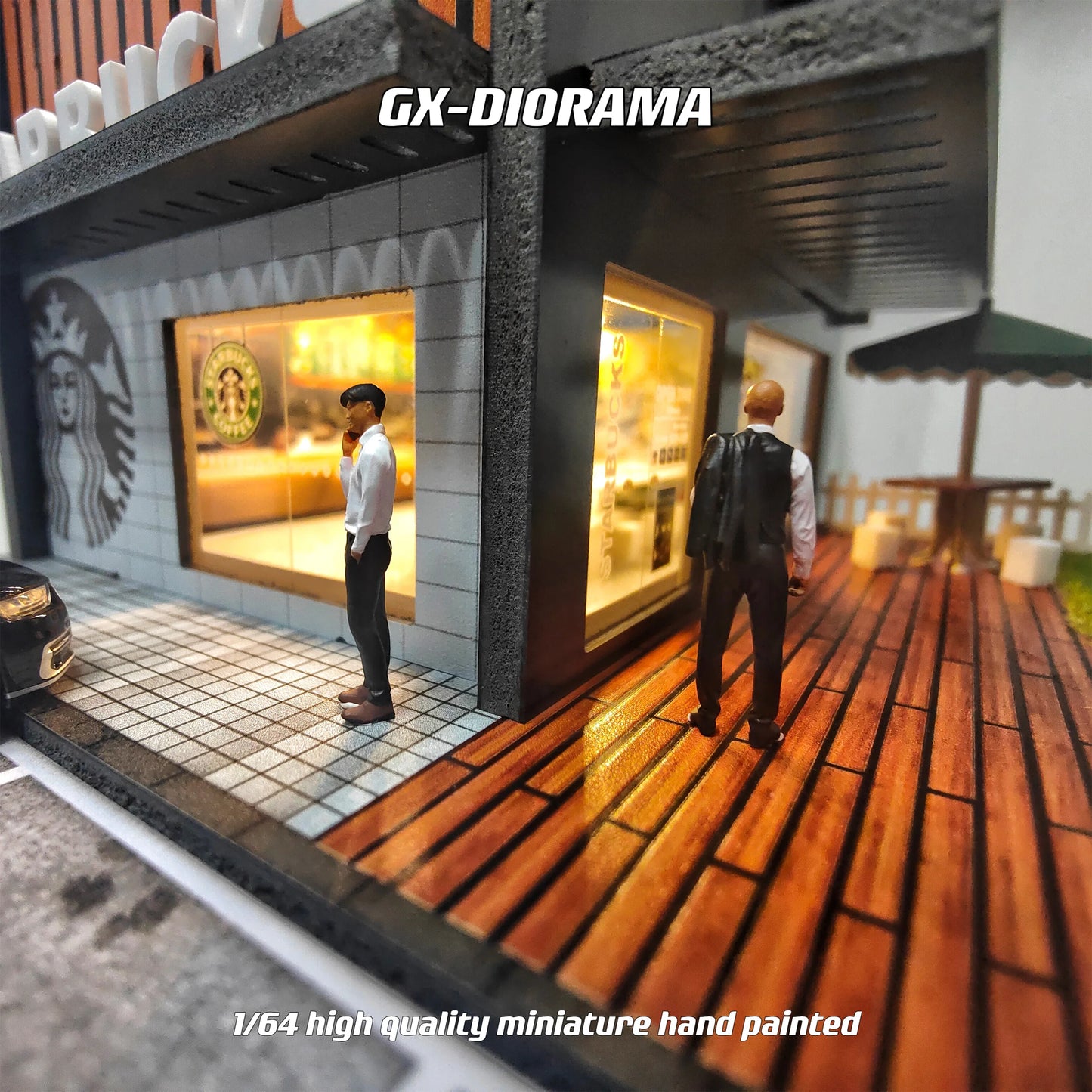 GX-DIORAMA Diorama 1/64 Scale Figurines Model Business Oriented Male Duo Collection Miniature Hand-painted