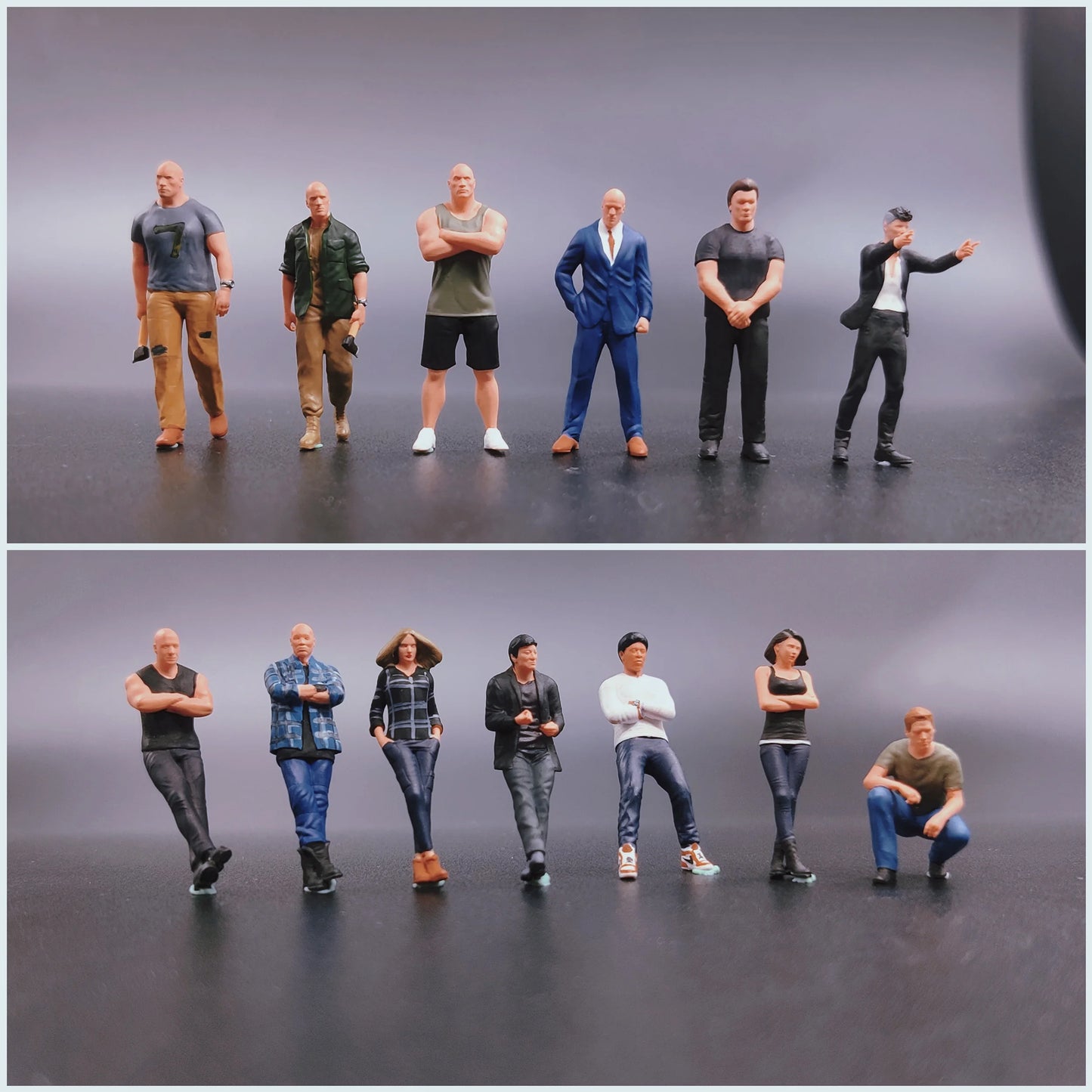 WT Minifactory Diorama 1/64 Scale Figurines Model Speed and Passionate Characters Collection Miniature Hand-painted