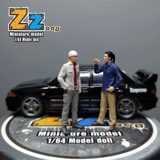 Zz Studio Diorama 1/64 Scale Figurines Model Sudō Kyōichi Iwaki Seiji Collection Miniature Hand-painted