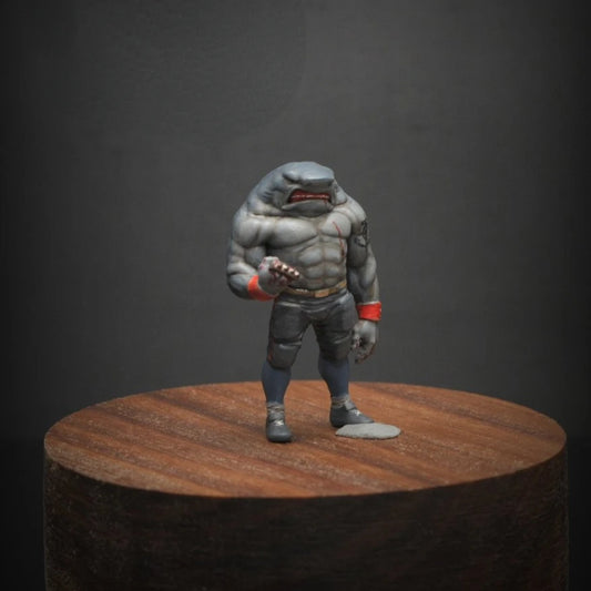 SZ Produced Diorama 1/64 Scale Figurines Model Shark King Movie Characters Collection Miniature Hand-painted