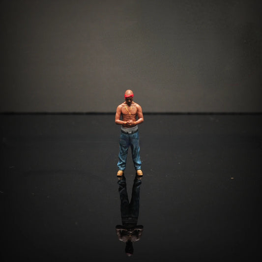 SZ Produced Diorama 1/64 Scale Figurines Model 2PAC Rap Singer Collection Miniature Hand-painted