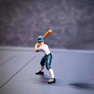 LP.Mini World Diorama 1/64 Scale Figurines Model Children's Sports Collection Miniature Hand-painted