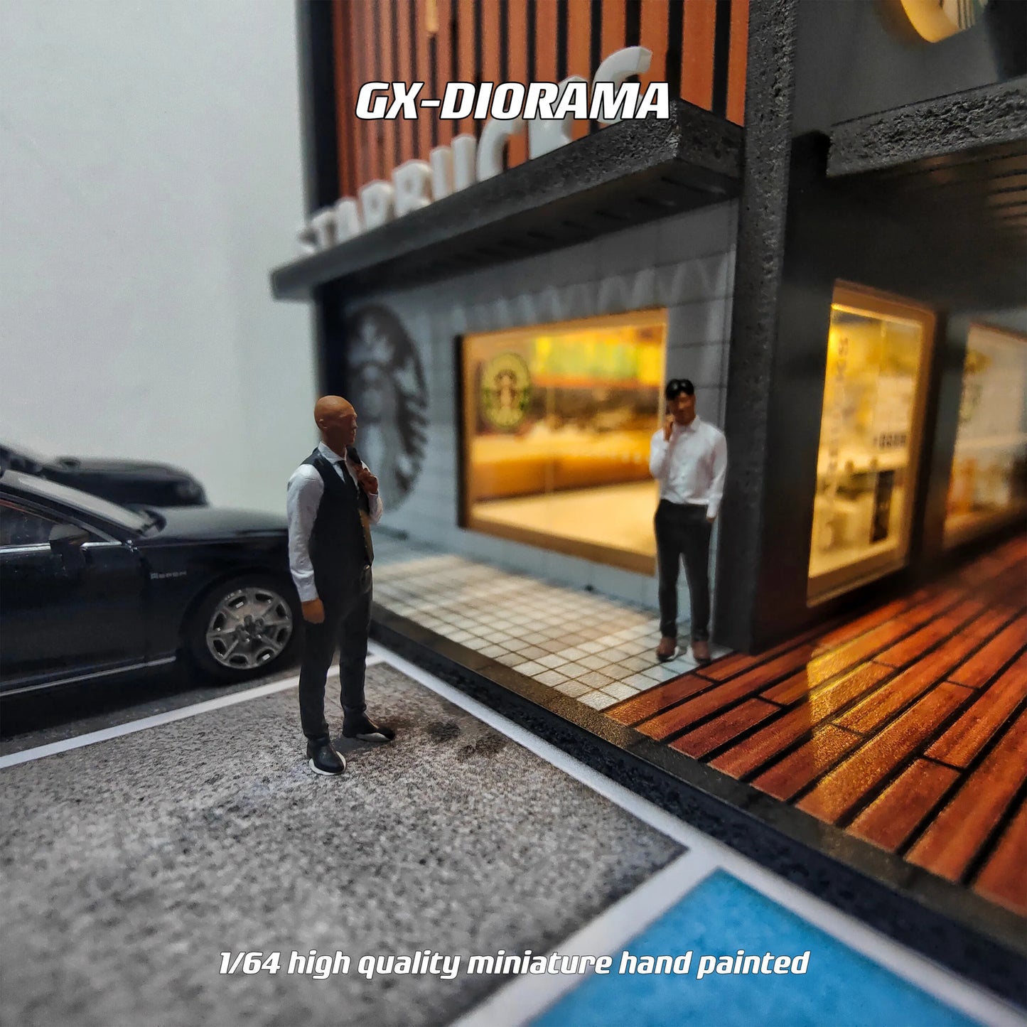 GX-DIORAMA Diorama 1/64 Scale Figurines Model Business Oriented Male Duo Collection Miniature Hand-painted