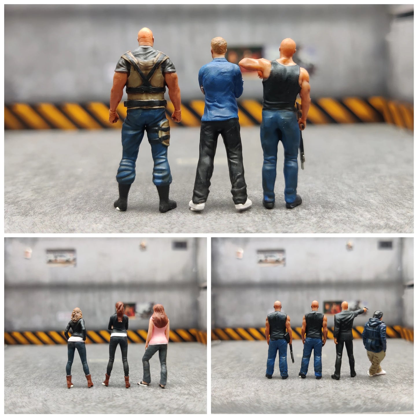 GX-DIORAMA 1/64 Figures Mini Diorama Racer Tough Guy Woman Miniatures Diecast collection