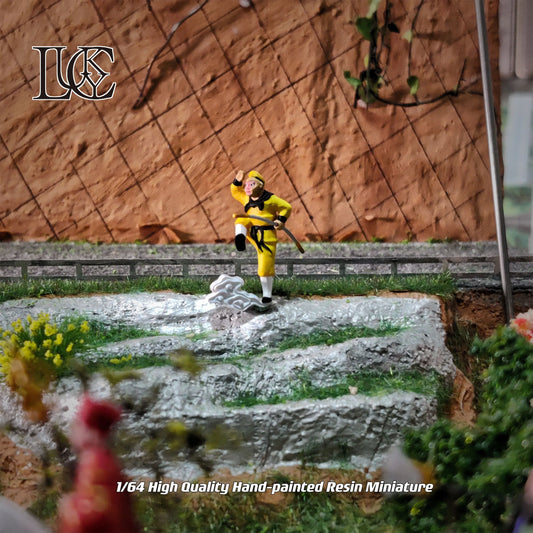 Lucky Studio Diorama 1/64 Scale Figurines Model Journey To The West Group of Four Collection Miniature Hand-painted