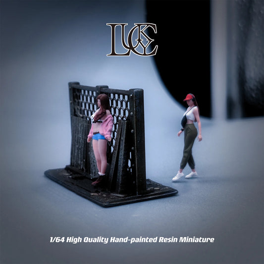 Lucky Studio Diorama 1/64 Scale Figurines Model A Group of Two Best Friends Collection Miniature Hand-painted