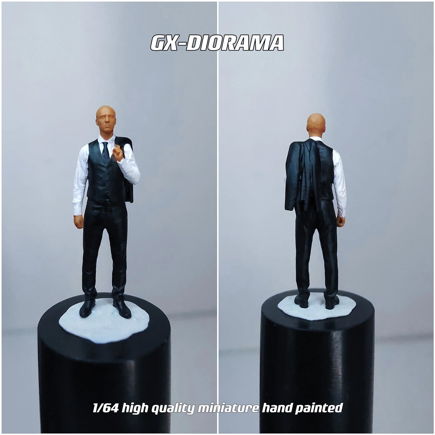 GX-DIORAMA Diorama 1/64 Scale Figurines Model Business Oriented Male Duo Collection Miniature Hand-painted