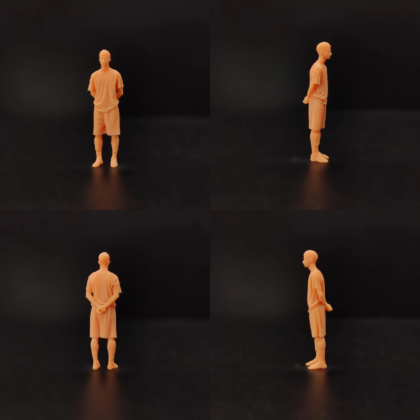 1/64 1/43 Figurines Scale Model Resin Unknown Football Player Uncolored Miniatures Diorama Hand-painted T801 T802