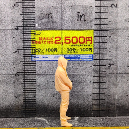 1/64 1/43 Scale Model ResinMen with Thick Lips In Sweater Hood Uncolored Miniature Diorama Hand-painted S703