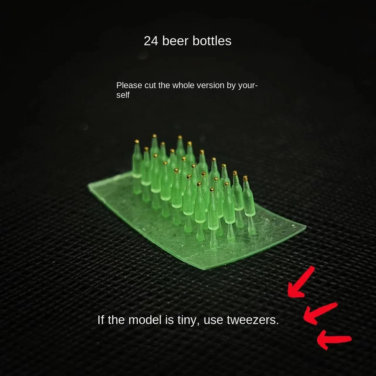 LP.Mini World Diorama 1/64 Scale Figurines Model Detachable Beer Basket Collection Miniature Hand-painted