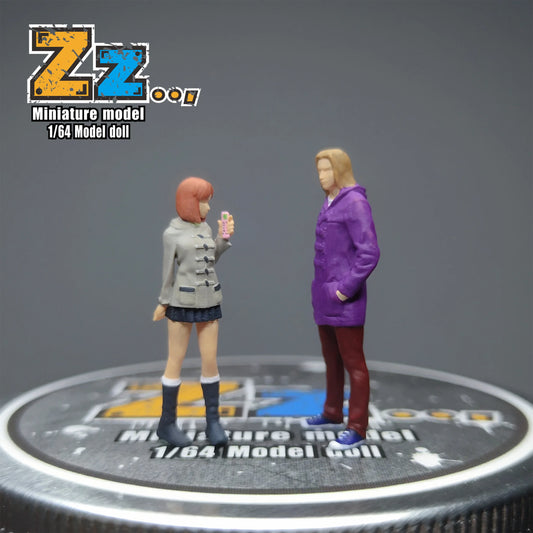 Zz Studio Diorama 1/64 Scale Figurines Model Miki Mogi Natsuki Collection Miniature Hand-painted