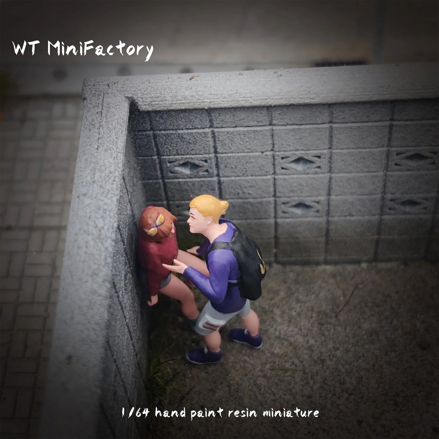 WT Minifactory Diorama 1/64 Scale Figurines Model Intimate Men and Women Collection Miniature Hand-painted